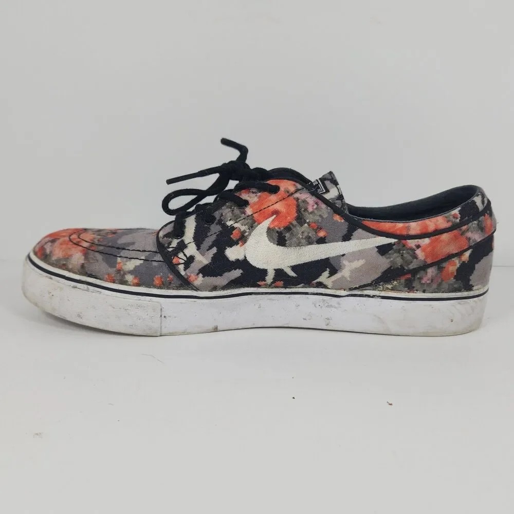 Nike Zoom SB Stefan Janoski Zoom Digi Floral Orange Mens Size 11 482972-908 Used